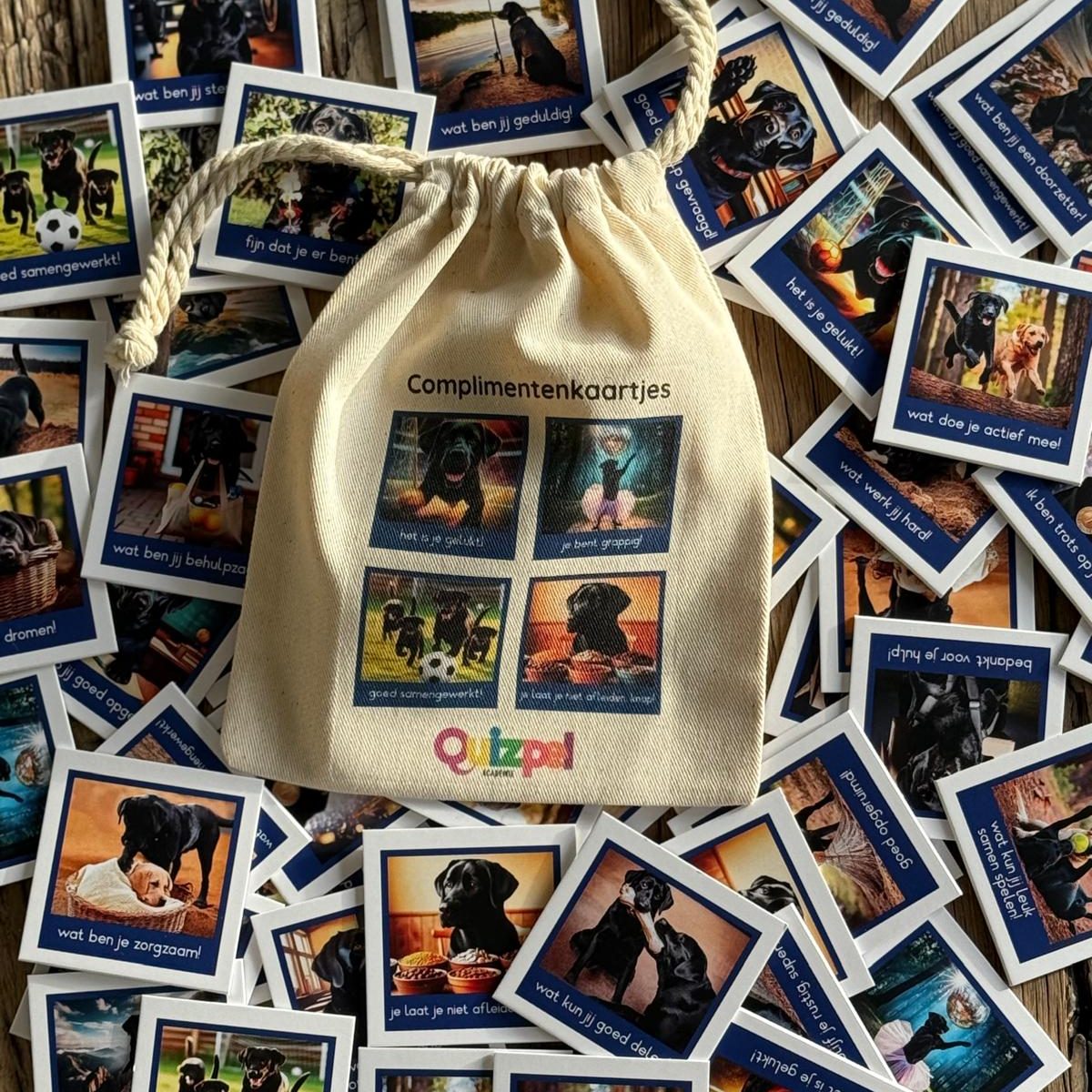 comlimentenkaarten met afbeeldingen van honden